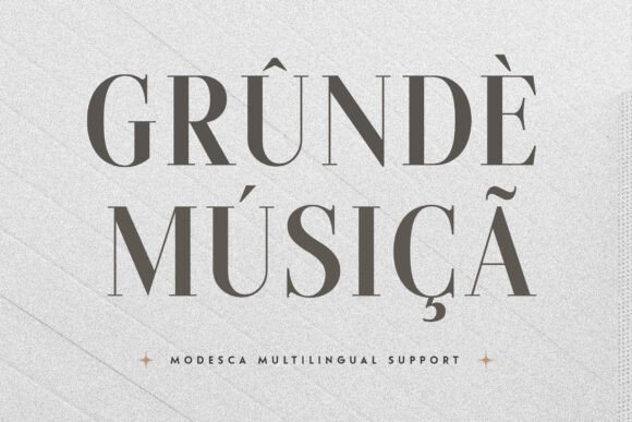 Modesca Font PNG with transparent background - Preview 1