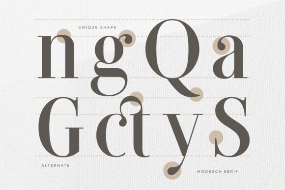 Modesca Font PNG with transparent background - Preview 4