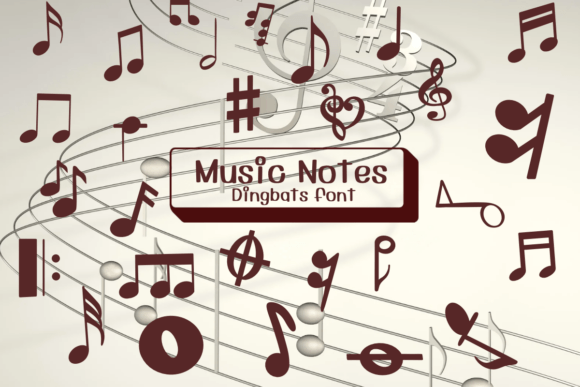 Music Notes Dingbats Font By Ketsarin