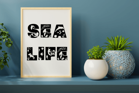 Ocean Light Font PNG with transparent background - Preview 3
