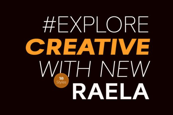 Raela Font PNG with transparent background - Preview 3