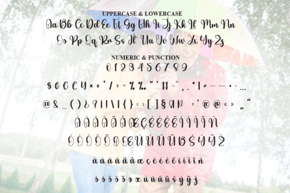 Rain Harmony Font PNG with transparent background - Preview 6
