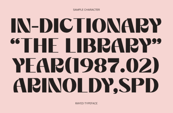 Rayed Font PNG with transparent background - Preview 3