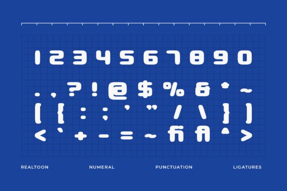 Realtoon Font PNG with transparent background - Preview 2