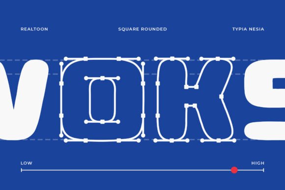 Realtoon Font PNG with transparent background - Preview 5