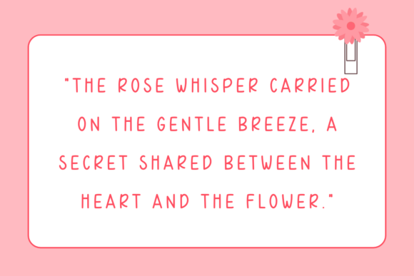 Rose Whisper Font PNG with transparent background - Preview 1
