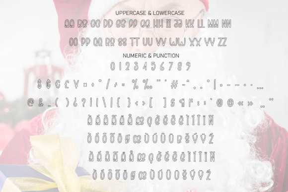 Santa Jolly Font PNG with transparent background - Preview 6
