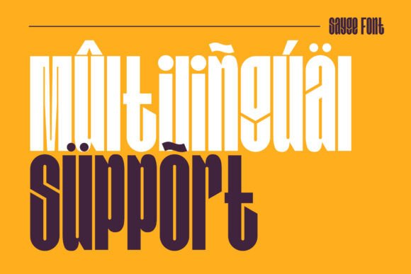 Sayge Font PNG with transparent background - Preview 4