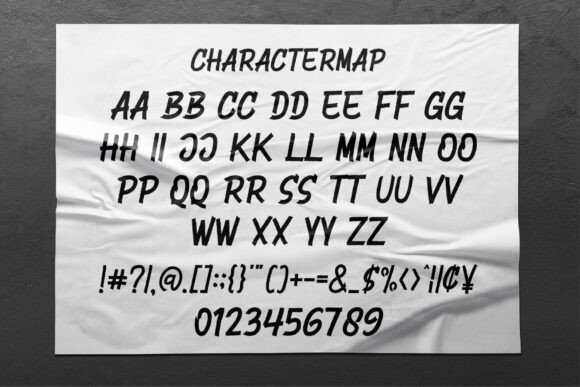 Singen Crash Font PNG with transparent background - Preview 4