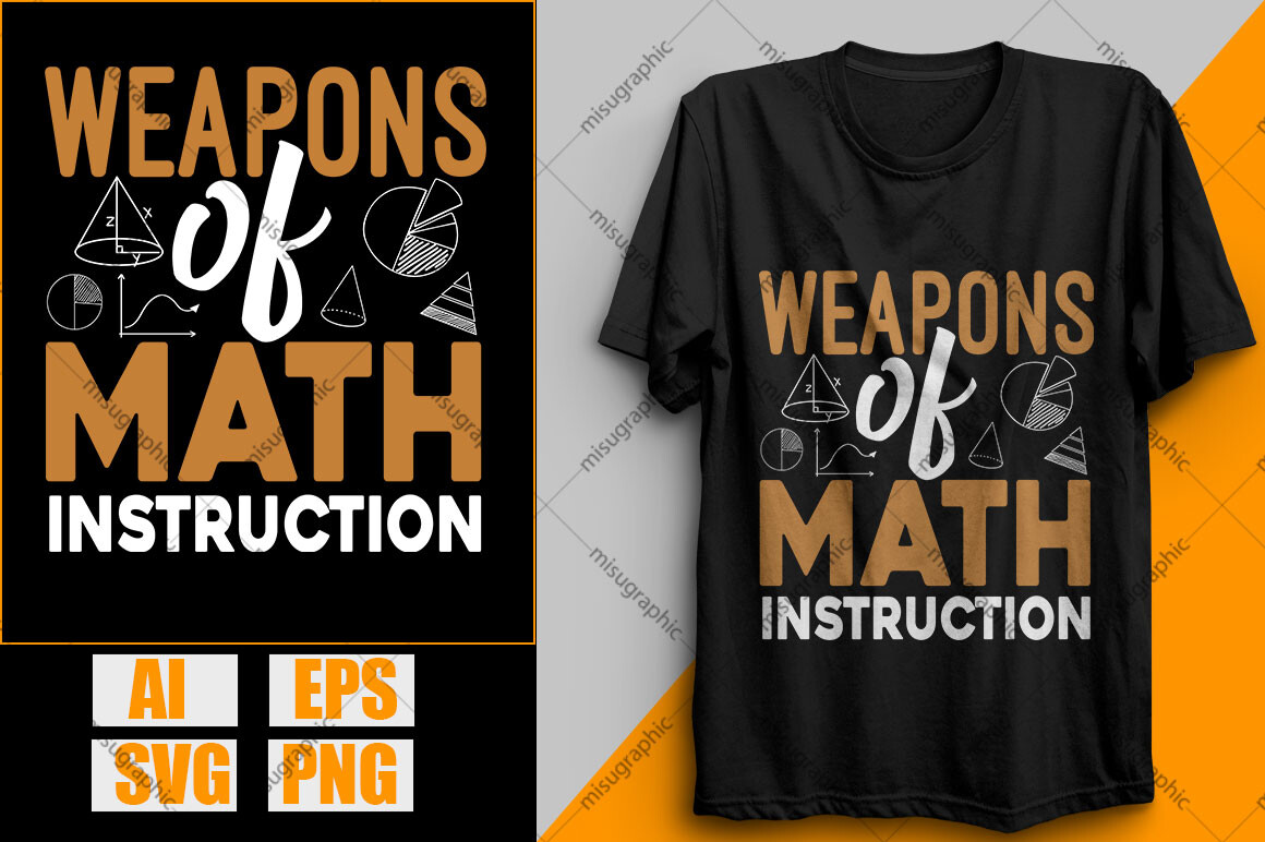 Math Weapons Weapons of Math Instruction Graphic by Misu Graphic · Creative Fabrica