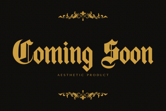 Black Old English Font - Preview 2
