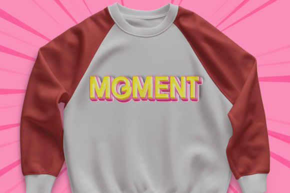 Block Letter Font PNG with transparent background - Preview 3
