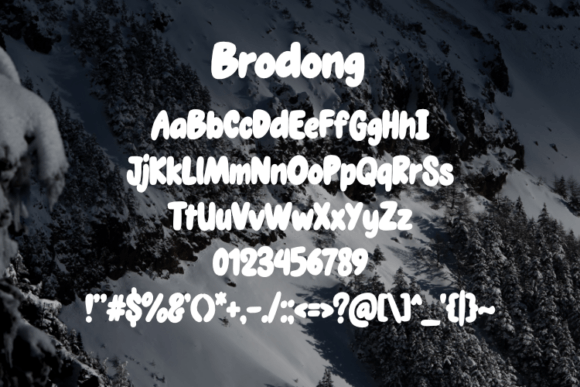 Brodong Font - Preview 1