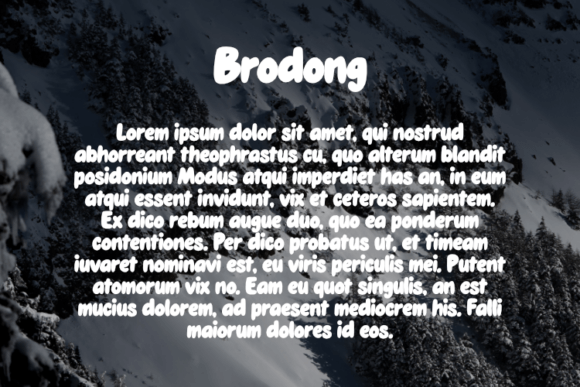 Brodong Font - Preview 2