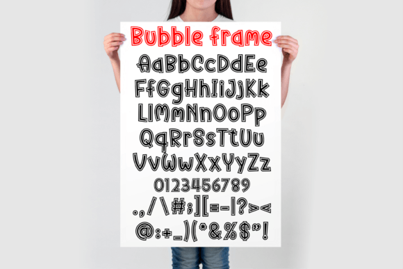 Bubble Frame Font - Preview 2