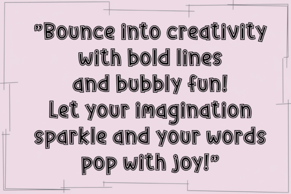 Bubble Frame Font - Preview 5