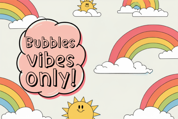 Bubble Sketch Font - Preview 2