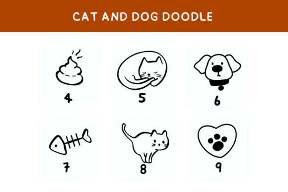 Cat and Dog Doodle Font - Preview 5
