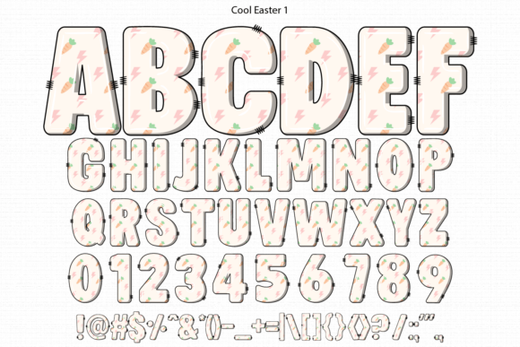 Cool Easter Font PNG with transparent background - Preview 2
