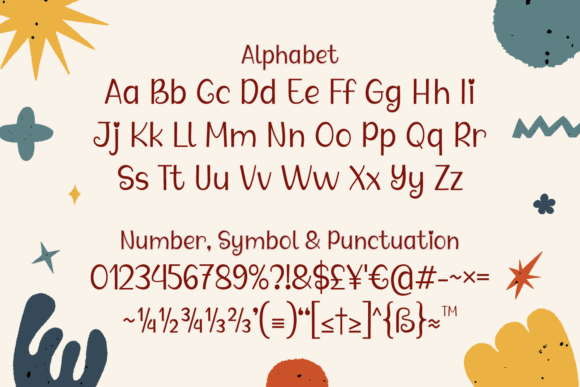 Creative Notes Font PNG with transparent background - Preview 4