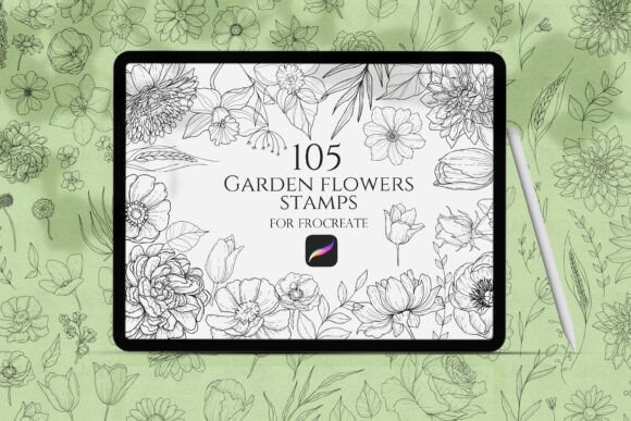 Garden Flowers Procreate