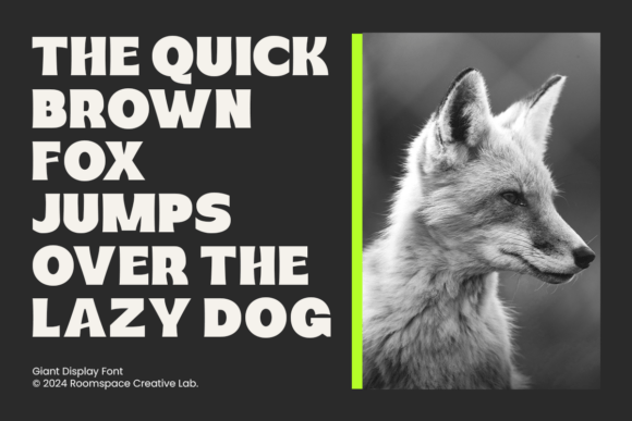 Giant Display Font PNG with transparent background - Preview 2