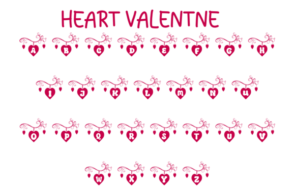 Heart Valentine Font - Preview 1