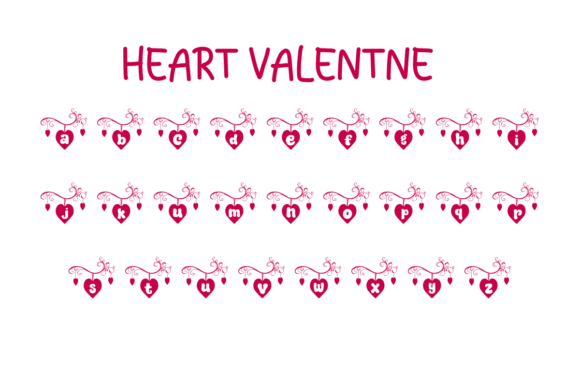 Heart Valentine Font - Preview 2