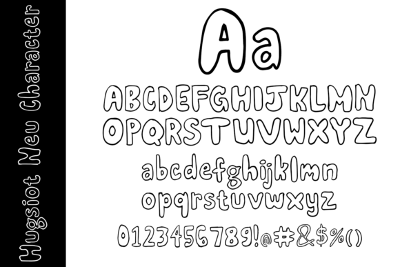 Hugsiot Font PNG with transparent background - Preview 2