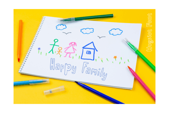 Hugsiot Font PNG with transparent background - Preview 3
