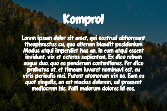 Komprol Font PNG with transparent background - Preview 2