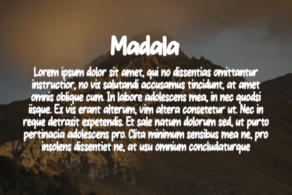 Madala Font PNG with transparent background - Preview 2