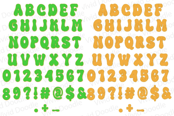 Mardi Gras Festive Font PNG with transparent background - Preview 3