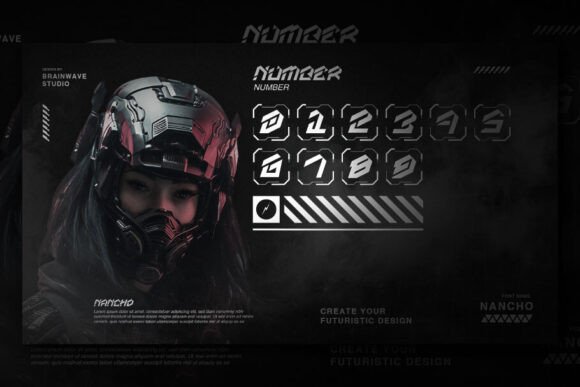 Nancho Font PNG with transparent background - Preview 4