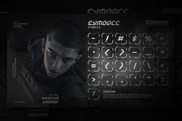 Nancho Font PNG with transparent background - Preview 5