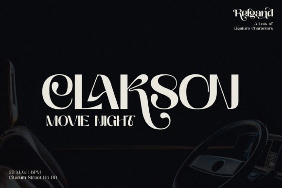 Relgand Font PNG with transparent background - Preview 1