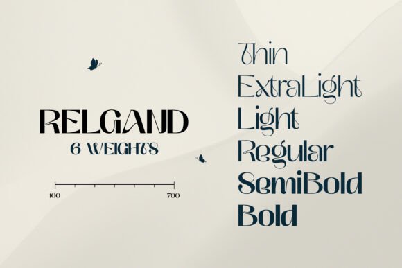 Relgand Font PNG with transparent background - Preview 2
