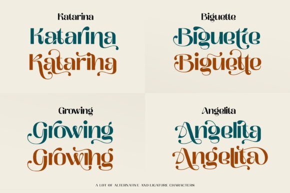 Relgand Font PNG with transparent background - Preview 4