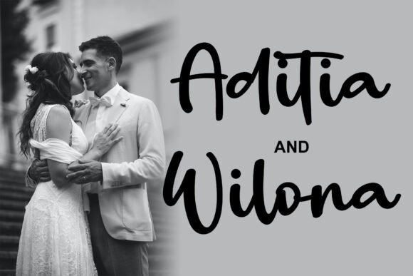 Retro Signature Font PNG with transparent background - Preview 2