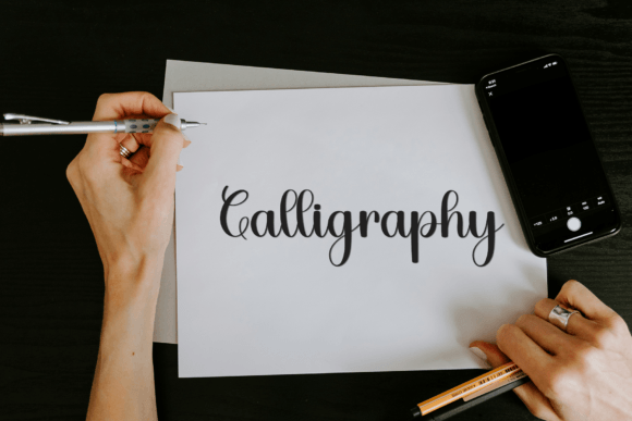 Simple Rainny Font PNG with transparent background - Preview 3