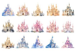 33 Princess Castle Clipart Sublimation Graphic by Orcshape Studio ...