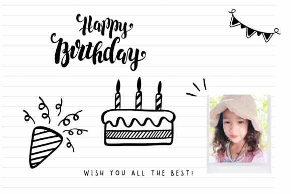 Birthday Doodle Font - Preview 4