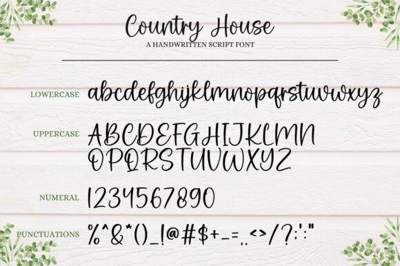 Country House Font - Preview 6