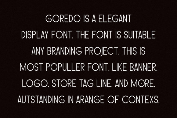 Goredo Font - Preview 3