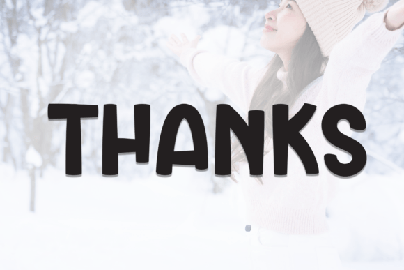 Happy Snowing Font - Preview 6