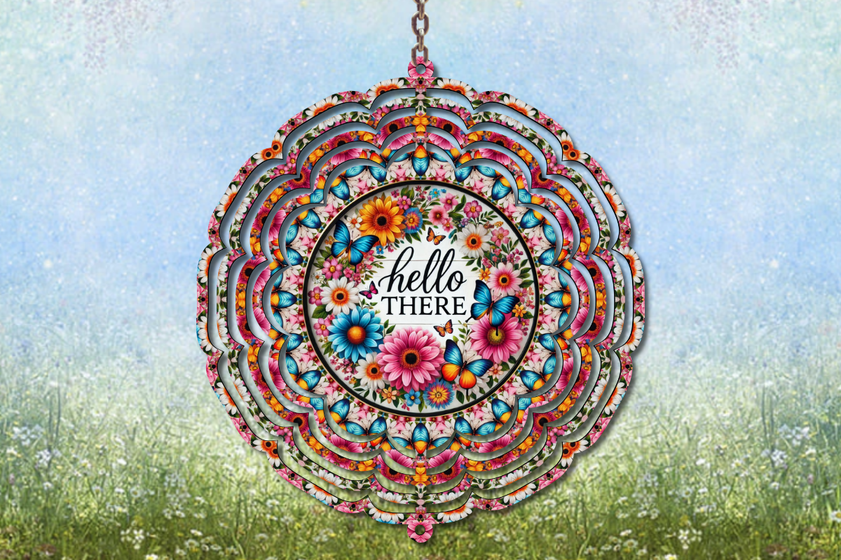 Hello There Wind Spinner Graphic by TCSP Designs · Creative Fabrica