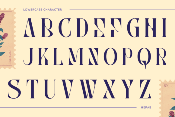 Hepab Font PNG with transparent background - Preview 1