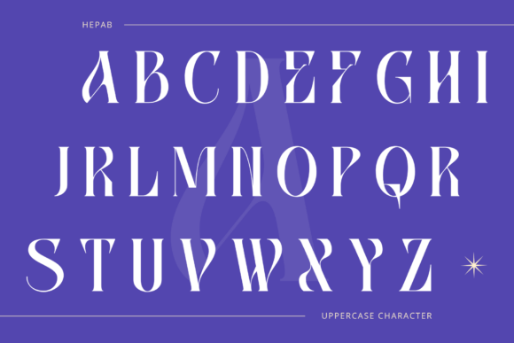 Hepab Font PNG with transparent background - Preview 2