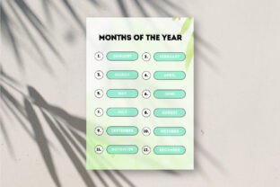 Months of the Year Printable Poster Graphic by srempire · Creative Fabrica