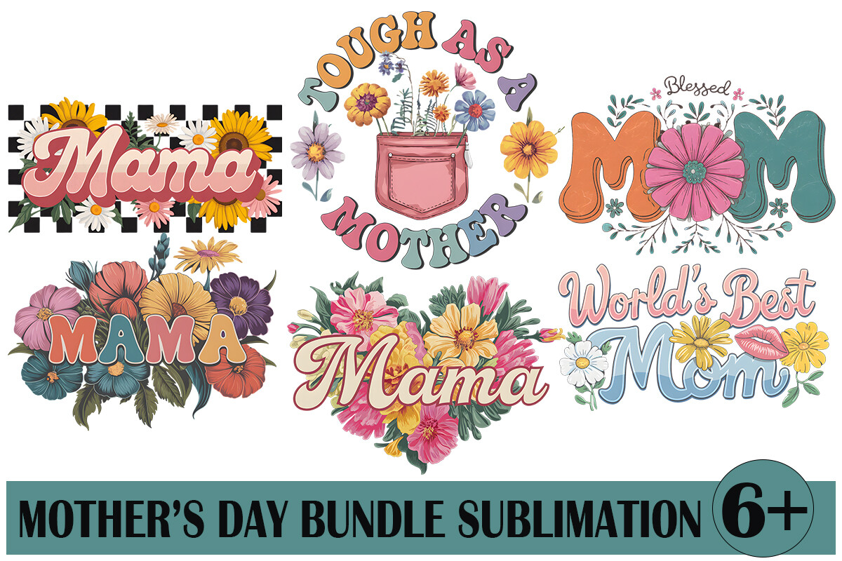 Mother Day Bundle Sublimation Graphic by nakedbymimi · Creative Fabrica